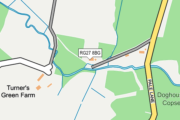 RG27 8BG map - OS OpenMap – Local (Ordnance Survey) RG27 8BG map - OS OpenMap – Local (Ordnance Survey)