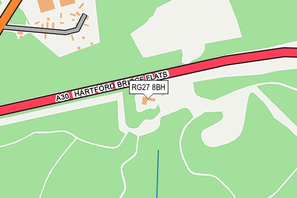 RG27 8BH map - OS OpenMap – Local (Ordnance Survey) RG27 8BH map - OS OpenMap – Local (Ordnance Survey)