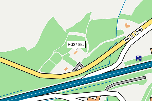 RG27 8BJ map - OS OpenMap – Local (Ordnance Survey) RG27 8BJ map - OS OpenMap – Local (Ordnance Survey)