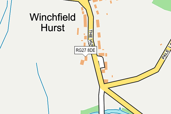 RG27 8DE map - OS OpenMap – Local (Ordnance Survey) RG27 8DE map - OS OpenMap – Local (Ordnance Survey)