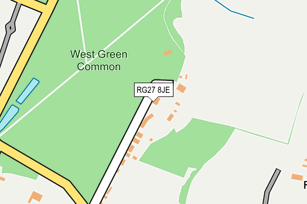 RG27 8JE map - OS OpenMap – Local (Ordnance Survey) RG27 8JE map - OS OpenMap – Local (Ordnance Survey)