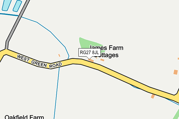 RG27 8JL map - OS OpenMap – Local (Ordnance Survey) RG27 8JL map - OS OpenMap – Local (Ordnance Survey)
