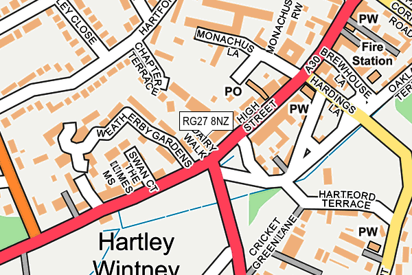 RG27 8NZ map - OS OpenMap – Local (Ordnance Survey) RG27 8NZ map - OS OpenMap – Local (Ordnance Survey)