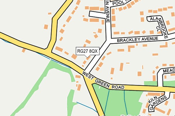 RG27 8QX map - OS OpenMap – Local (Ordnance Survey) RG27 8QX map - OS OpenMap – Local (Ordnance Survey)