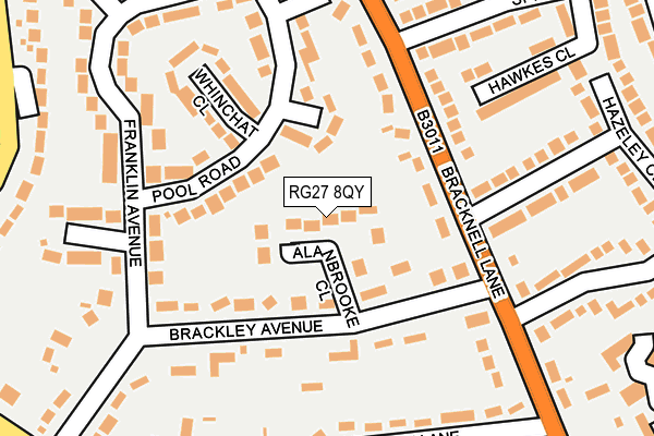 RG27 8QY map - OS OpenMap – Local (Ordnance Survey)