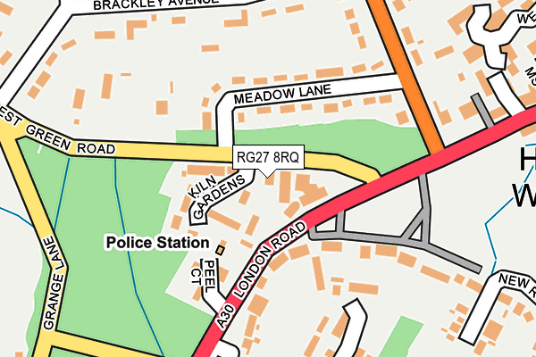 RG27 8RQ map - OS OpenMap – Local (Ordnance Survey) RG27 8RQ map - OS OpenMap – Local (Ordnance Survey)