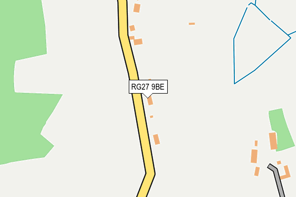 RG27 9BE map - OS OpenMap – Local (Ordnance Survey) RG27 9BE map - OS OpenMap – Local (Ordnance Survey)