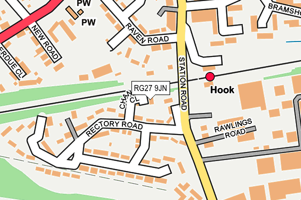 RG27 9JN map - OS OpenMap – Local (Ordnance Survey) RG27 9JN map - OS OpenMap – Local (Ordnance Survey)