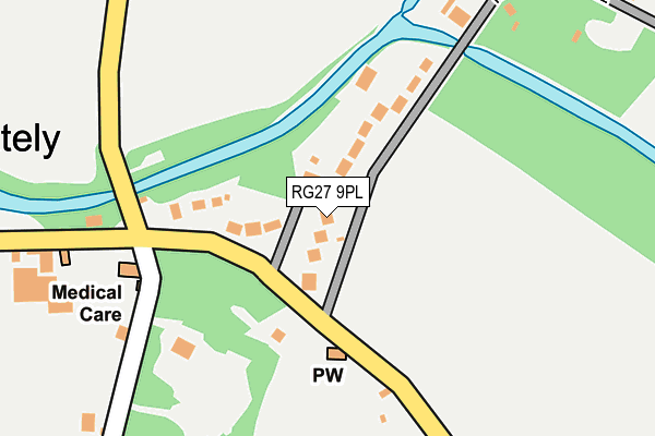 RG27 9PL map - OS OpenMap – Local (Ordnance Survey) RG27 9PL map - OS OpenMap – Local (Ordnance Survey)