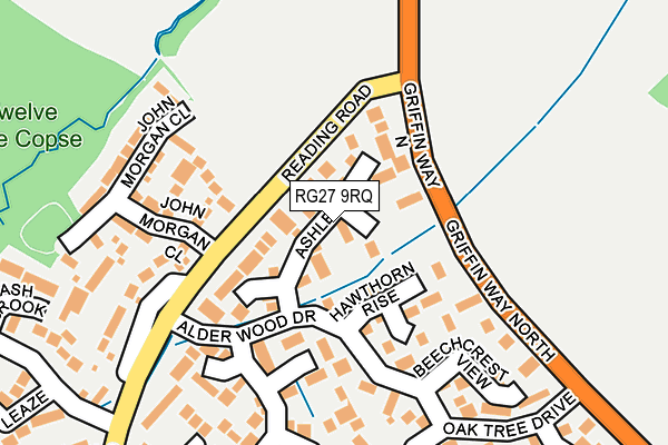 RG27 9RQ map - OS OpenMap – Local (Ordnance Survey) RG27 9RQ map - OS OpenMap – Local (Ordnance Survey)