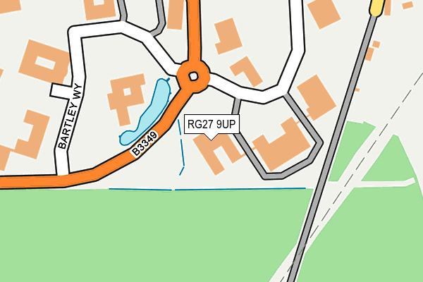 RG27 9UP map - OS OpenMap – Local (Ordnance Survey) RG27 9UP map - OS OpenMap – Local (Ordnance Survey)