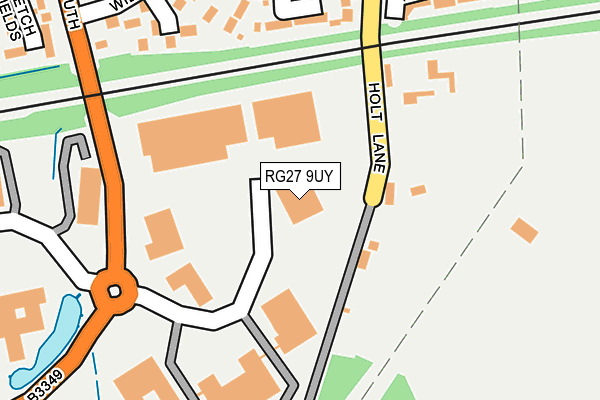 RG27 9UY map - OS OpenMap – Local (Ordnance Survey) RG27 9UY map - OS OpenMap – Local (Ordnance Survey)