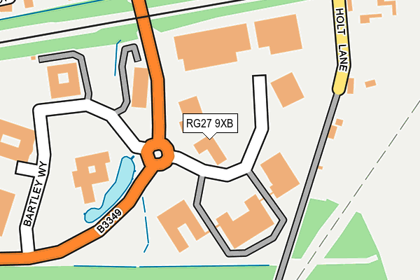 RG27 9XB map - OS OpenMap – Local (Ordnance Survey) RG27 9XB map - OS OpenMap – Local (Ordnance Survey)