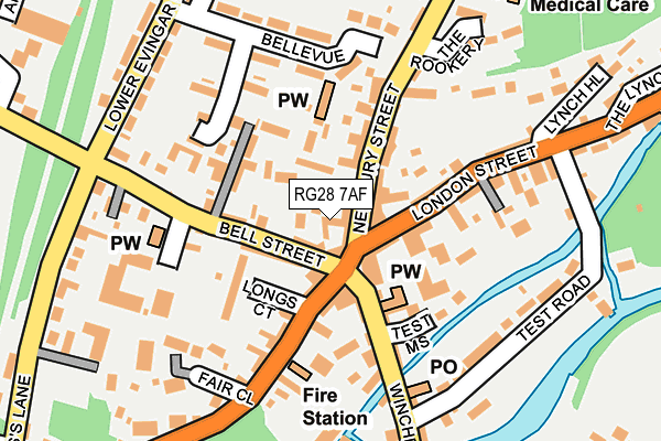 RG28 7AF map - OS OpenMap – Local (Ordnance Survey) RG28 7AF map - OS OpenMap – Local (Ordnance Survey)