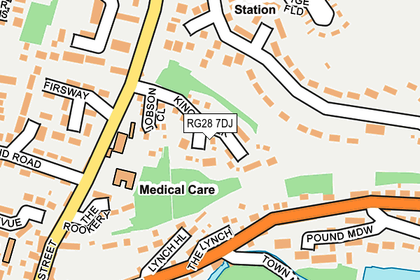 RG28 7DJ map - OS OpenMap – Local (Ordnance Survey) RG28 7DJ map - OS OpenMap – Local (Ordnance Survey)