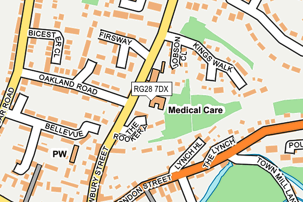 RG28 7DX map - OS OpenMap – Local (Ordnance Survey) RG28 7DX map - OS OpenMap – Local (Ordnance Survey)