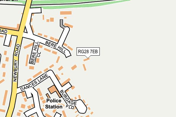 RG28 7EB map - OS OpenMap – Local (Ordnance Survey) RG28 7EB map - OS OpenMap – Local (Ordnance Survey)