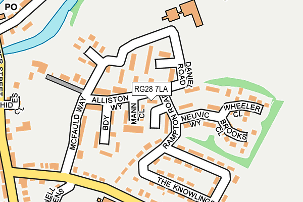 RG28 7LA map - OS OpenMap – Local (Ordnance Survey) RG28 7LA map - OS OpenMap – Local (Ordnance Survey)