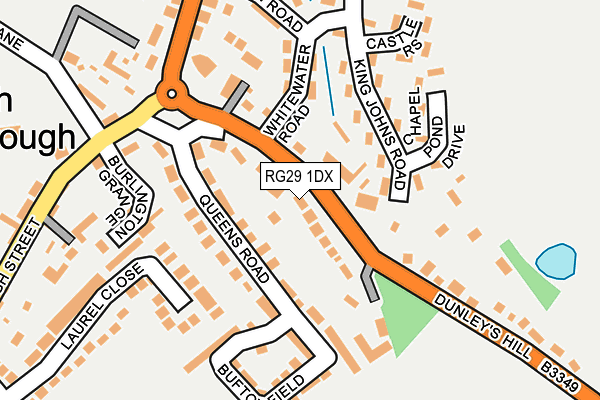 RG29 1DX map - OS OpenMap – Local (Ordnance Survey) RG29 1DX map - OS OpenMap – Local (Ordnance Survey)