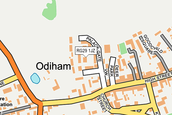 RG29 1JZ map - OS OpenMap – Local (Ordnance Survey) RG29 1JZ map - OS OpenMap – Local (Ordnance Survey)