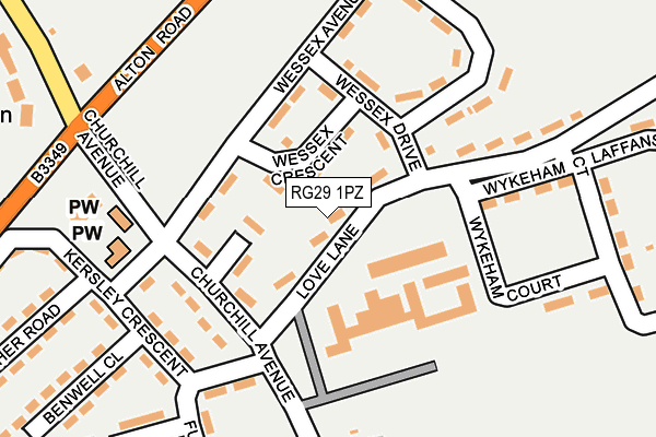 RG29 1PZ map - OS OpenMap – Local (Ordnance Survey) RG29 1PZ map - OS OpenMap – Local (Ordnance Survey)