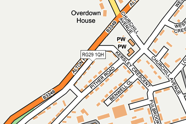RG29 1QH map - OS OpenMap – Local (Ordnance Survey) RG29 1QH map - OS OpenMap – Local (Ordnance Survey)
