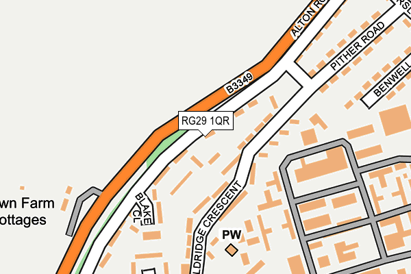 RG29 1QR map - OS OpenMap – Local (Ordnance Survey) RG29 1QR map - OS OpenMap – Local (Ordnance Survey)