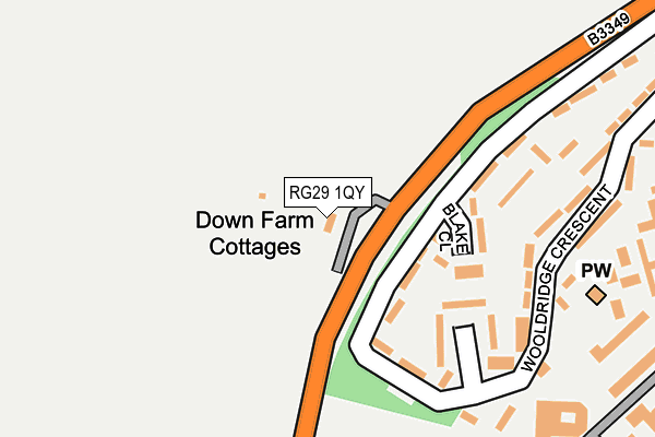 RG29 1QY map - OS OpenMap – Local (Ordnance Survey) RG29 1QY map - OS OpenMap – Local (Ordnance Survey)