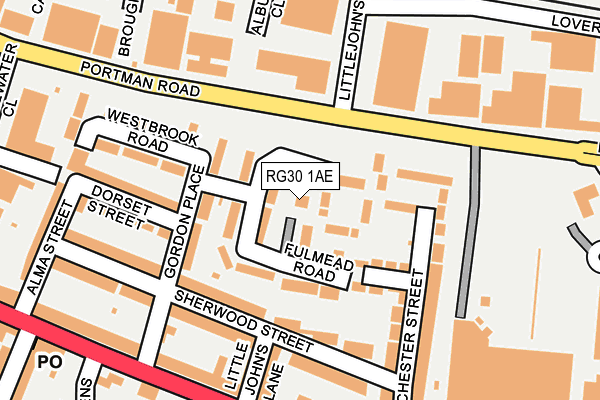 RG30 1AE map - OS OpenMap – Local (Ordnance Survey) RG30 1AE map - OS OpenMap – Local (Ordnance Survey)
