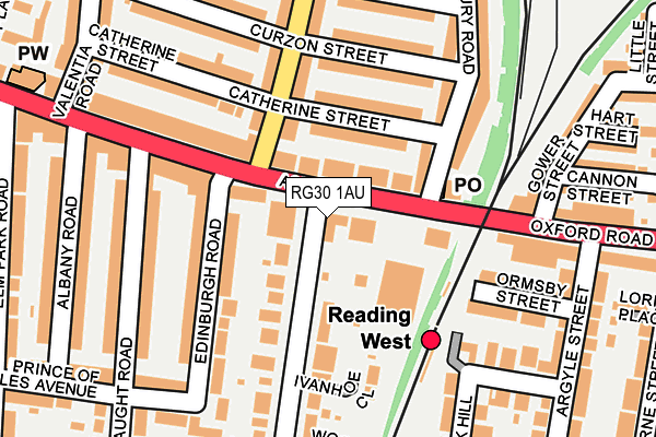 RG30 1AU map - OS OpenMap – Local (Ordnance Survey) RG30 1AU map - OS OpenMap – Local (Ordnance Survey)