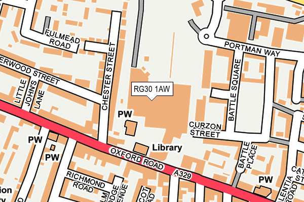 RG30 1AW map - OS OpenMap – Local (Ordnance Survey) RG30 1AW map - OS OpenMap – Local (Ordnance Survey)