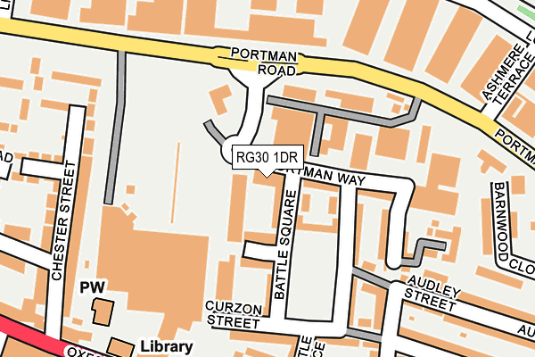 RG30 1DR map - OS OpenMap – Local (Ordnance Survey) RG30 1DR map - OS OpenMap – Local (Ordnance Survey)
