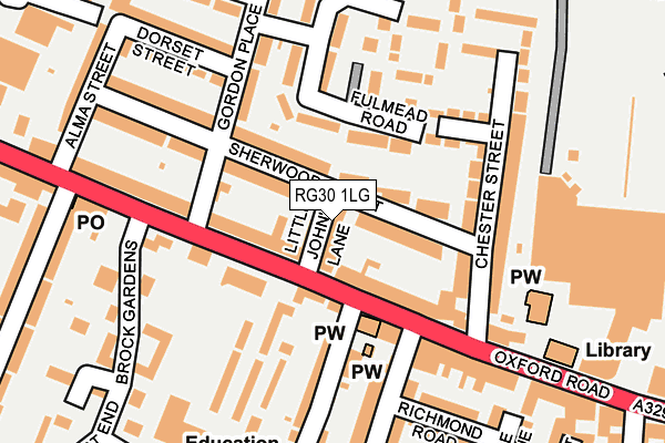 RG30 1LG map - OS OpenMap – Local (Ordnance Survey) RG30 1LG map - OS OpenMap – Local (Ordnance Survey)