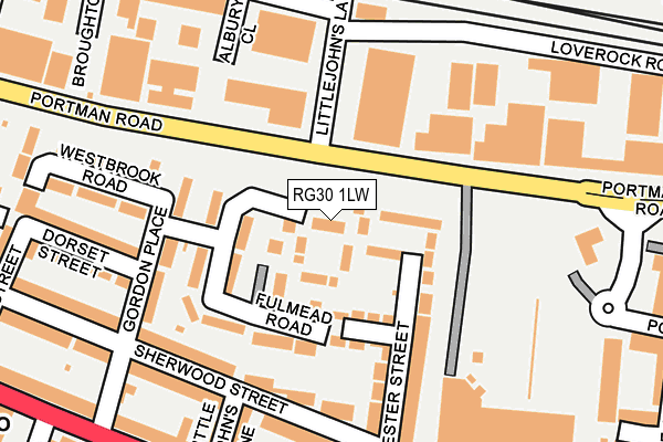 RG30 1LW map - OS OpenMap – Local (Ordnance Survey) RG30 1LW map - OS OpenMap – Local (Ordnance Survey)