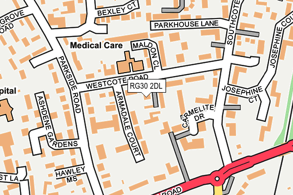 RG30 2DL map - OS OpenMap – Local (Ordnance Survey) RG30 2DL map - OS OpenMap – Local (Ordnance Survey)