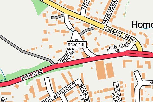 RG30 2HL map - OS OpenMap – Local (Ordnance Survey) RG30 2HL map - OS OpenMap – Local (Ordnance Survey)