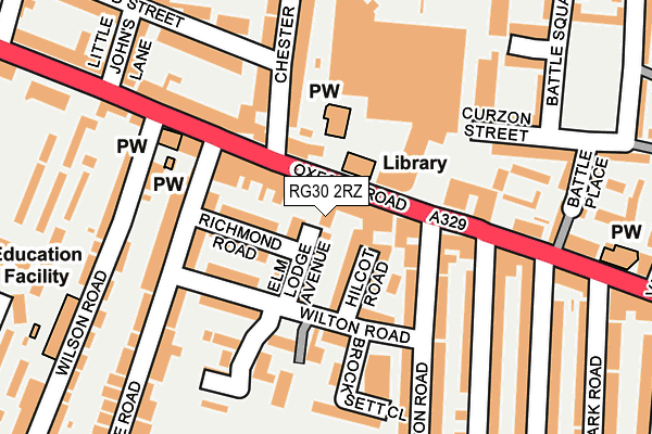 RG30 2RZ map - OS OpenMap – Local (Ordnance Survey) RG30 2RZ map - OS OpenMap – Local (Ordnance Survey)