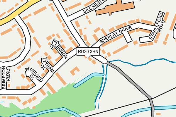 RG30 3HN map - OS OpenMap – Local (Ordnance Survey) RG30 3HN map - OS OpenMap – Local (Ordnance Survey)