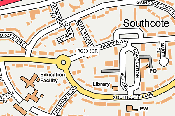 RG30 3QR map - OS OpenMap – Local (Ordnance Survey) RG30 3QR map - OS OpenMap – Local (Ordnance Survey)