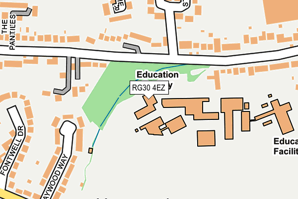 RG30 4EZ map - OS OpenMap – Local (Ordnance Survey)