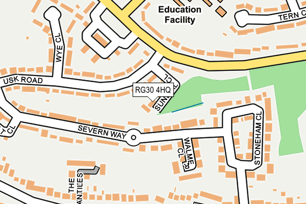 RG30 4HQ map - OS OpenMap – Local (Ordnance Survey) RG30 4HQ map - OS OpenMap – Local (Ordnance Survey)