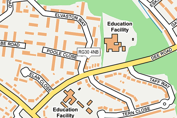 RG30 4NB map - OS OpenMap – Local (Ordnance Survey) RG30 4NB map - OS OpenMap – Local (Ordnance Survey)