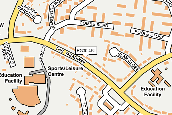 RG30 4PJ map - OS OpenMap – Local (Ordnance Survey) RG30 4PJ map - OS OpenMap – Local (Ordnance Survey)