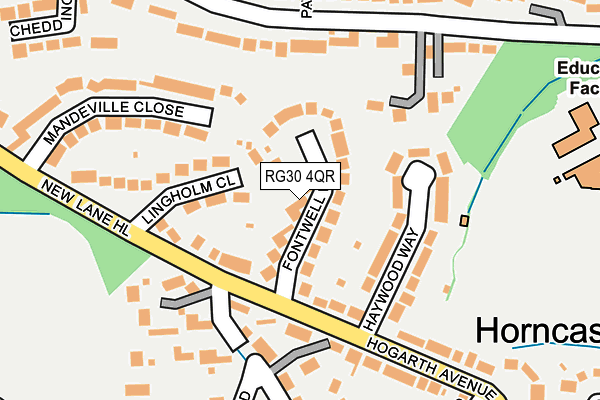 RG30 4QR map - OS OpenMap – Local (Ordnance Survey) RG30 4QR map - OS OpenMap – Local (Ordnance Survey)