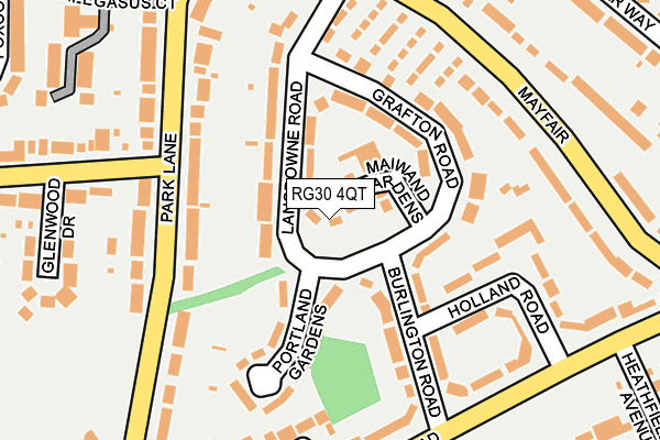 RG30 4QT map - OS OpenMap – Local (Ordnance Survey) RG30 4QT map - OS OpenMap – Local (Ordnance Survey)