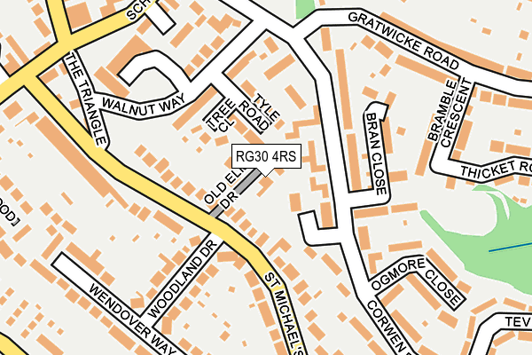 RG30 4RS map - OS OpenMap – Local (Ordnance Survey) RG30 4RS map - OS OpenMap – Local (Ordnance Survey)