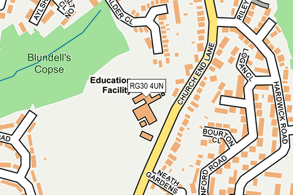 RG30 4UN map - OS OpenMap – Local (Ordnance Survey) RG30 4UN map - OS OpenMap – Local (Ordnance Survey)