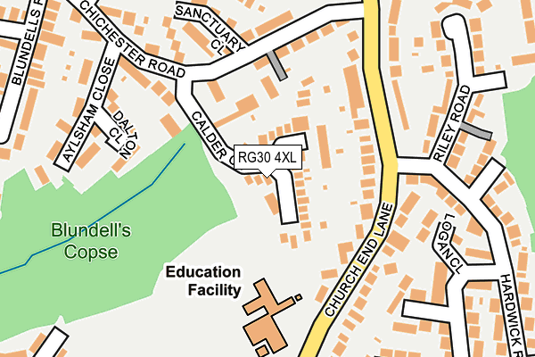 RG30 4XL map - OS OpenMap – Local (Ordnance Survey) RG30 4XL map - OS OpenMap – Local (Ordnance Survey)