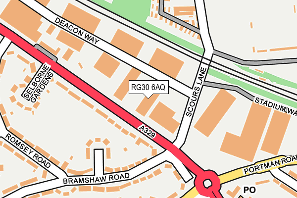 RG30 6AQ map - OS OpenMap – Local (Ordnance Survey) RG30 6AQ map - OS OpenMap – Local (Ordnance Survey)