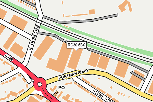 RG30 6BX map - OS OpenMap – Local (Ordnance Survey) RG30 6BX map - OS OpenMap – Local (Ordnance Survey)
